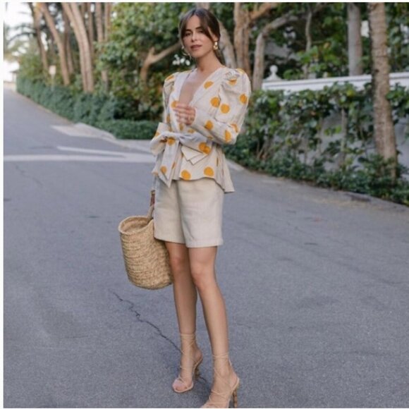 Zara Polka Dot Bow Shirt Blogger’s Fav Size XS NEW WITH TAG! - Picture 6 of 14